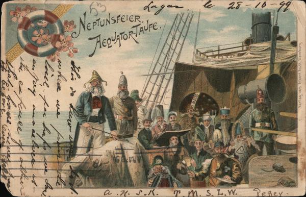 Neptunsfeier Aequator-taufe Germany