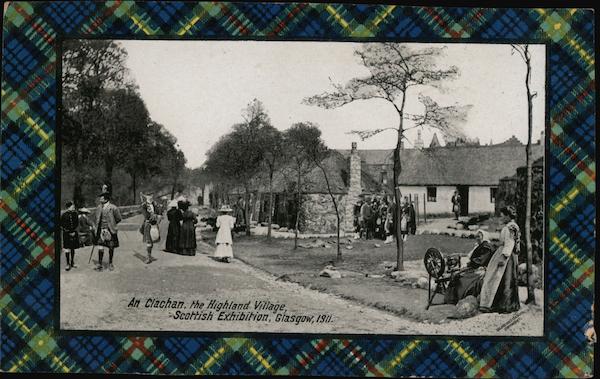 An Clachan, The Highland Village, Scottish Exhibition 1911 Glasgow Scotland