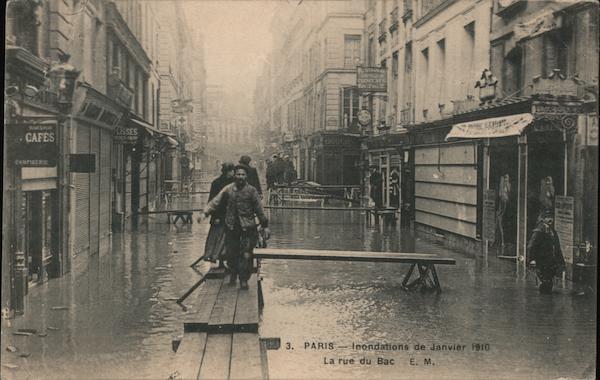 Paris - Inondations de Janvier 1910 France