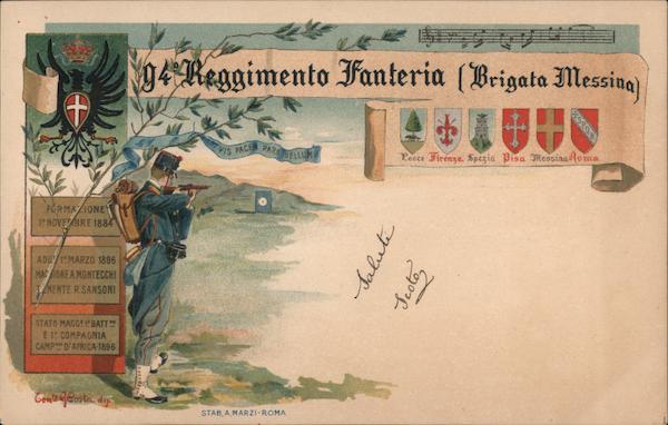 94 ° Infantry Regiment Messina Italy