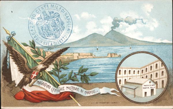 Naples's military central warehouse Italy