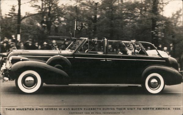 Their Majesties King George VI and Queen Elizabeth During Their Visit to North America, 1939