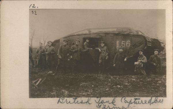 British Tank Captured By Germans World War I