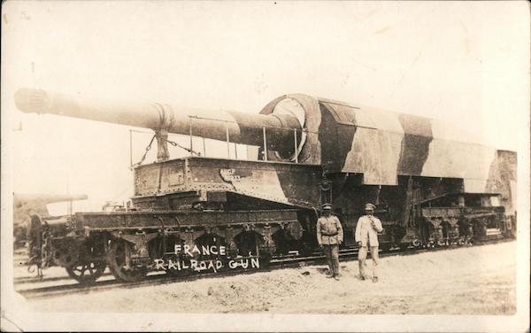 Railroad Gun France World War I