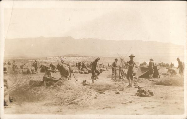 Soldiers Mexican Border War near El Paso New Mexico