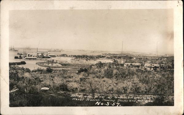 View of Guantanamo Bay Naval Station Cuba