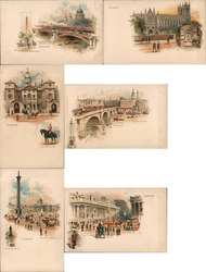 Set of 6: London Views Postcard