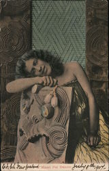 A maori Pol Dancer Postcard