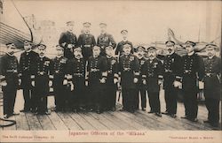 Japanese Officers of the Mikasa Postcard