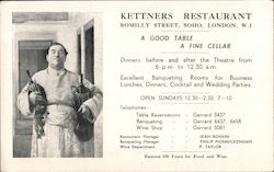 Kettners Restaurant Postcard