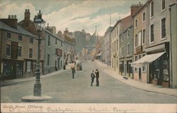 Castle Street Scene In Clitherce England Postcard