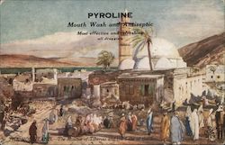 Mosque of Tiberias and the Lake of Galilee - Pyroline Mouth Wash Postcard