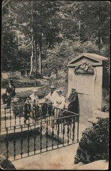 People Gathered at the Source of Bełkotka Spring Postcard