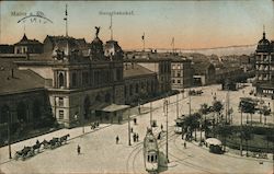 Mainz Hauptbahnhof - Mainz Railway Station Postcard