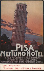 Nettuno Hotel Pisa, Italy Postcard Postcard Postcard