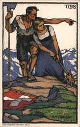 Liberation Day 1913 - Helvetic Revolution 1798 Switzerland Postcard Postcard Postcard