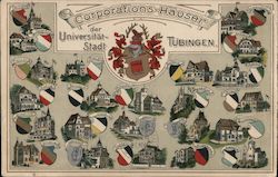Corporations Hauser der Universitat-Stadt, Tubingen Postcard