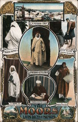 The moors, Living Races of Mankind Postcard Postcard Postcard