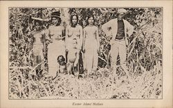 Easter Island Natives Postcard