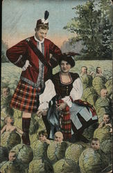 Traditional dress of Scotland Postcard