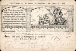 Wiesenthäler Gewerbe-Ausstellung in Lörrach 1900 Postcard