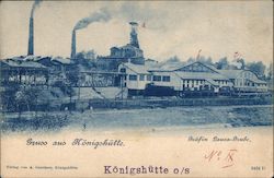 Gruss aus Konigshutte Chorzów, Poland Eastern Europe Postcard Postcard Postcard