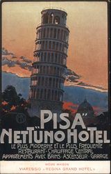 Pisa Netuno Hotel Italy Postcard Postcard Postcard