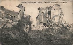 Via Garibaldi and Marine's Door - Earthquake 1908-09 Postcard