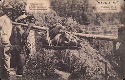 Victim of Head - Hunters,Manila Postcard