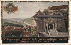 Tubingen 22-23 Juni 1913 Postcard
