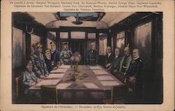 Signature de l'Armistice 11 November 1918 Postcard