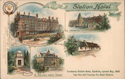 Station Hotel Dumfries Postcard