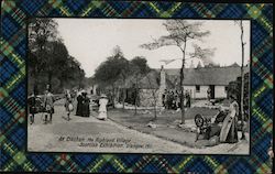 An Clachan, The Highland Village, Scottish Exhibition 1911 Postcard