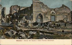 Messina - Avanzi del Duomo e della Fontana Montorsoli Postcard