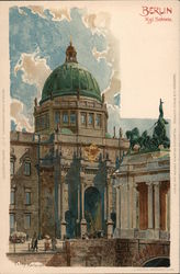 Berlin Palace, artist Kley Karlsruhe Postcard