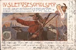 IV Slet Všesokolský 1901 Postcard