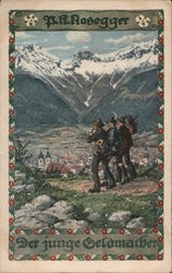 P K Rosegger der junge geldmacher Postcard
