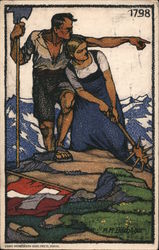 Bundesfeier Against Tuberculosis 1913, Red Cross Poster Switzerland Postcard Postcard Postcard