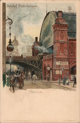 Bahnhof Friedrichstrasse Postcard