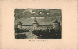 Milano - II Castello Sforzesco. Postcard