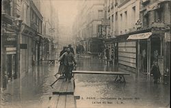 Paris - Inondations de Janvier 1910 Postcard