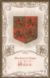 The Coat of Arms of Wales Postcard