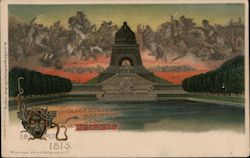 Völkerschlacht National denkmal Leipzig Postcard