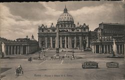 Roma Plazza e Chiease di S Pietro Postcard