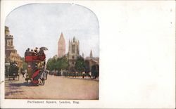 Parliament Square, London, Eng. Postcard