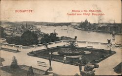 View from the Royal Garden Budapest, Hungary Postcard Postcard Postcard