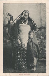 Nepaly Mother Asian Postcard Postcard Postcard