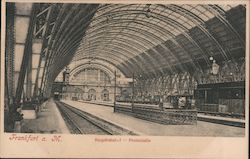 Main Railroad Station in Frankfurt on the Main Postcard