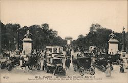 Paris - Avenue des Champs - Elysees Postcard