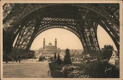 Sous la Tour Eiffel Postcard